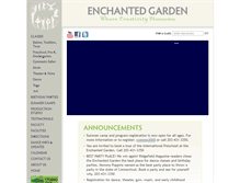 Tablet Screenshot of enchantedgardenarts.com